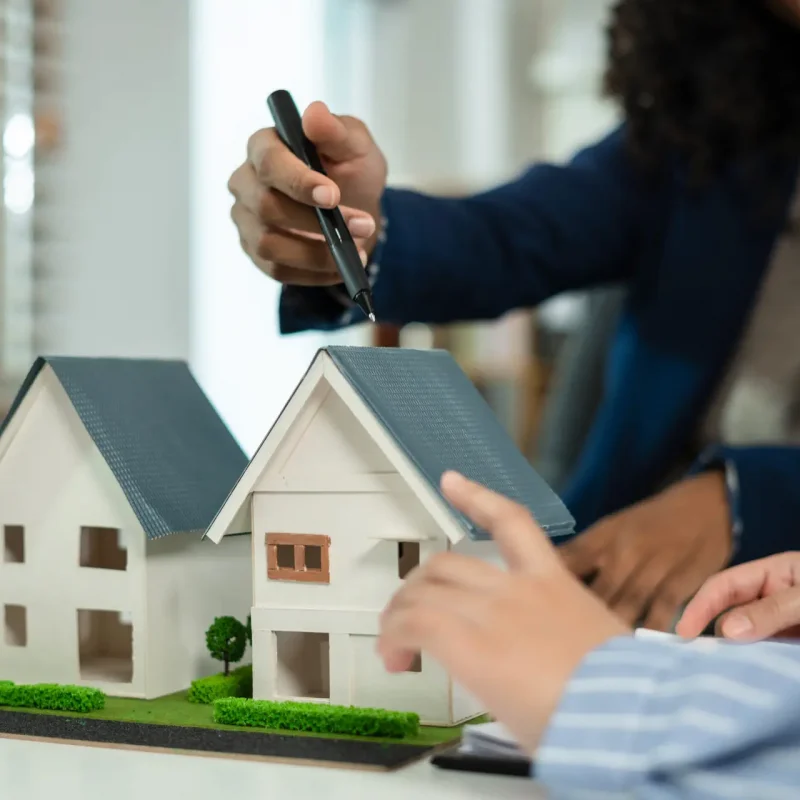 Home Insurance and Real estate investment concept, new client after signing agreement contract with approved property application form.